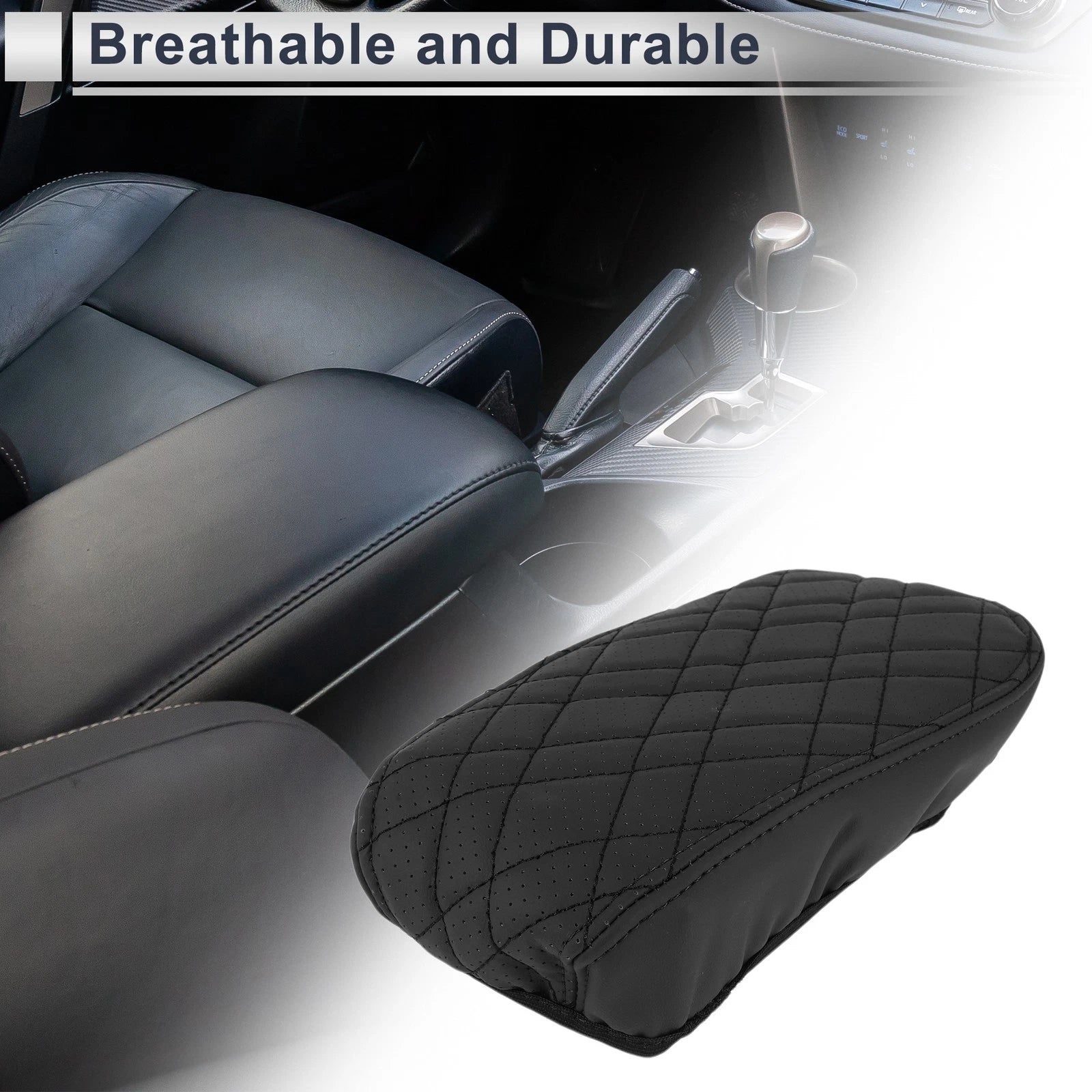 Center Console Cover for BMW X1 (2016–2022) Black 1 Pc