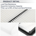 Engine Cabin Air Filter Combo for Hyundai Santa Fe 2.4L 3.5L (2010–2012)