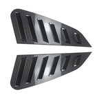 2X Carbon Fiber Look Rear Window Louvers for Subaru WRX (2011–2014)