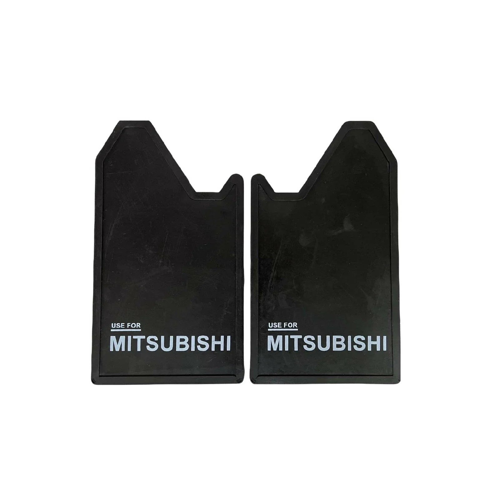 Mitsubishi 4WD 4X4 Off-Road Mud Flaps Splash Guards  Black Rubber