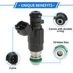 Fuel Injector No. 16600-AE060 for Nissan Altima SE (2002–2004) 1 Pc Deep Gray