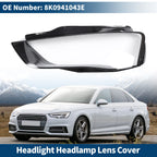 1 Pc Headlight Lens Cover for Audi A4 (2009–2012) No. 8K0941043E Black