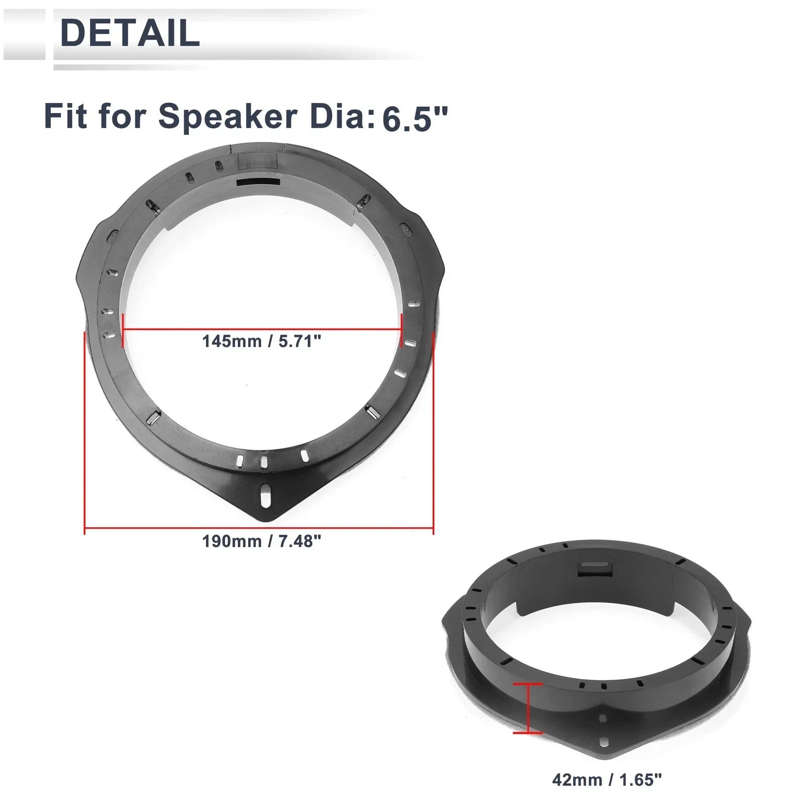 Speaker Spacer Ring Adaptor for Mercedes-Benz 6.5" Speakers (2000-2023)