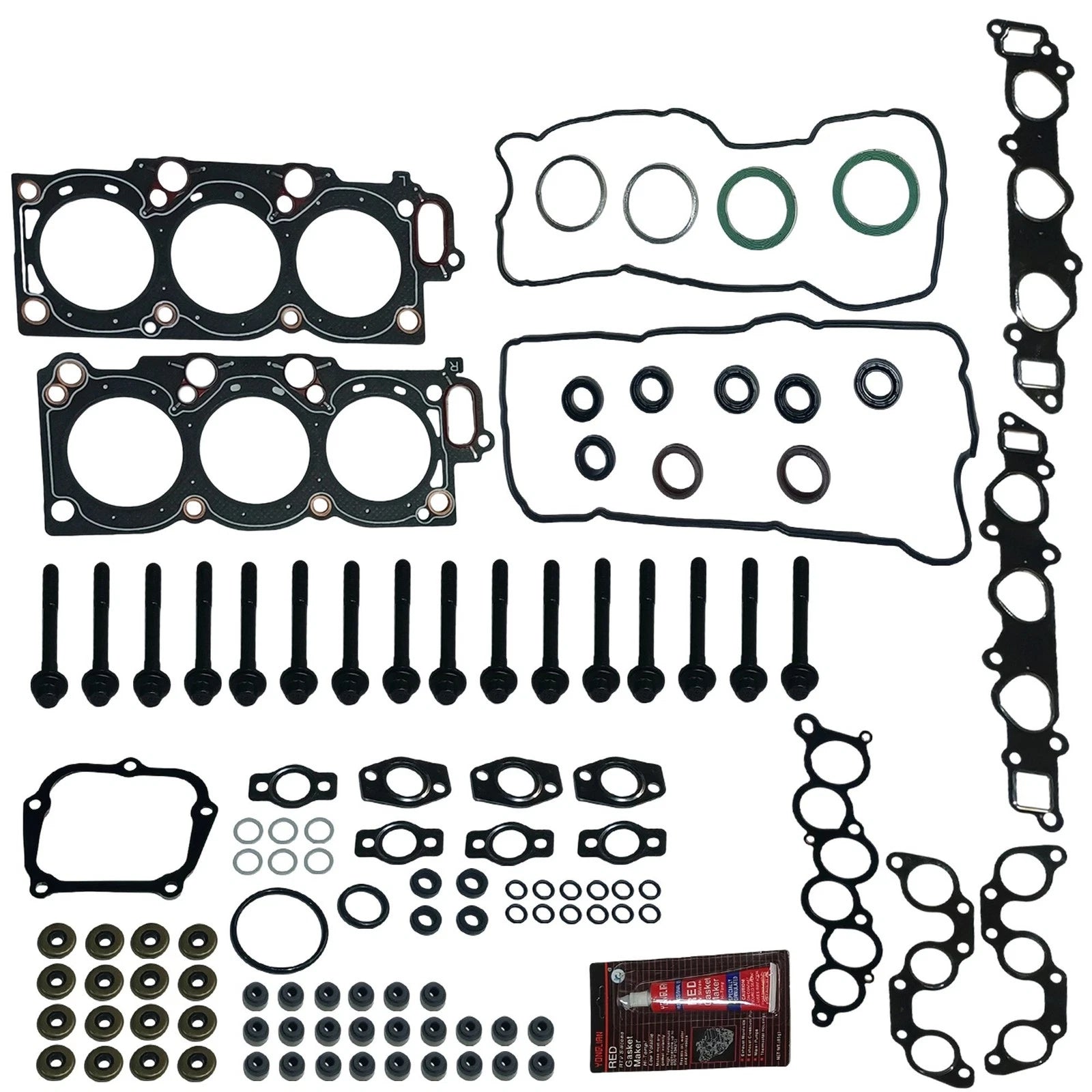 Set of 10 Head Gasket Bolts for Toyota Avalon Camry Sienna (1994–2000)