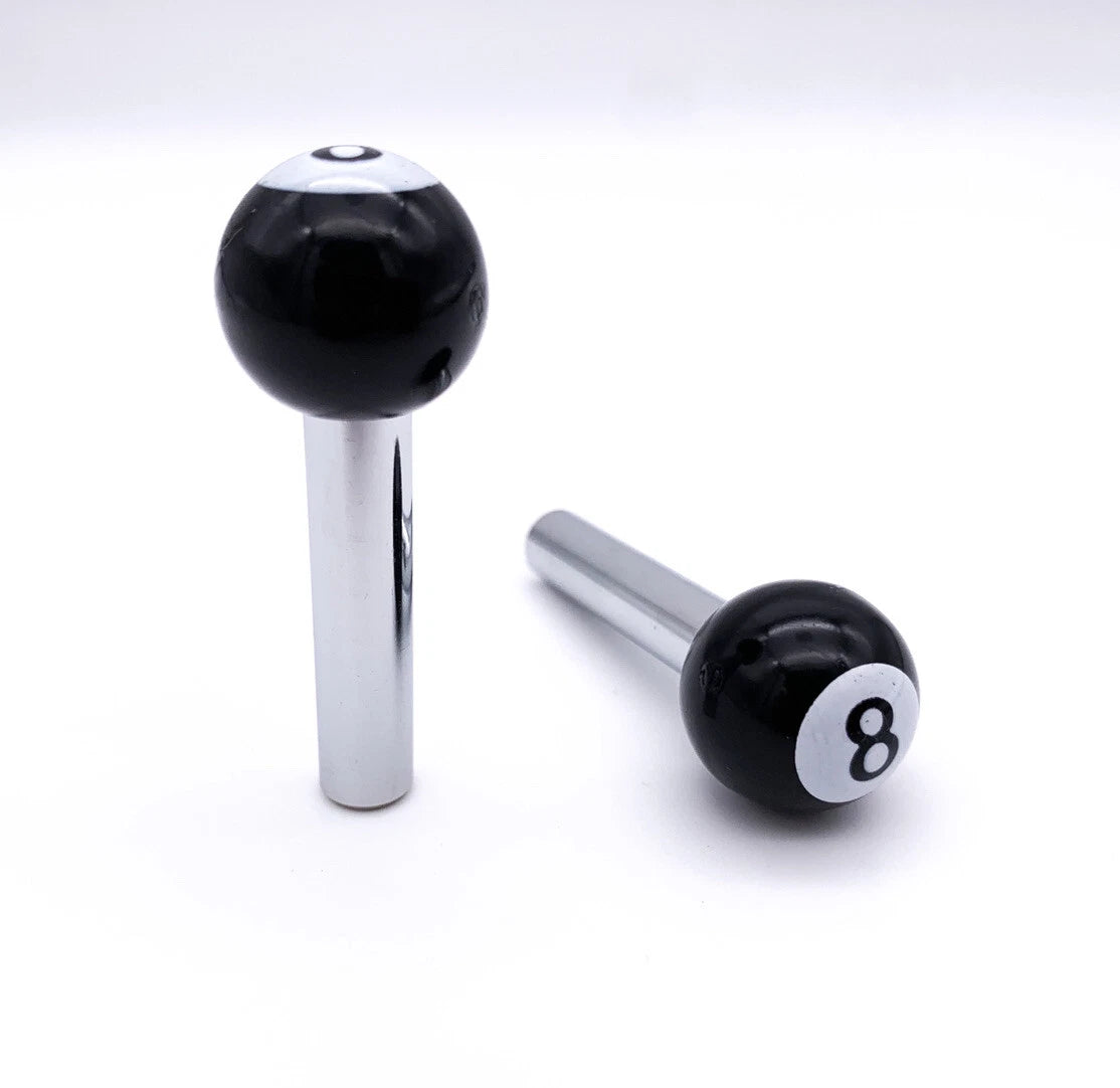 Door Lock Knobs Replacement for Cars Trucks SAE 10-32 (Black 8 Ball) (1)