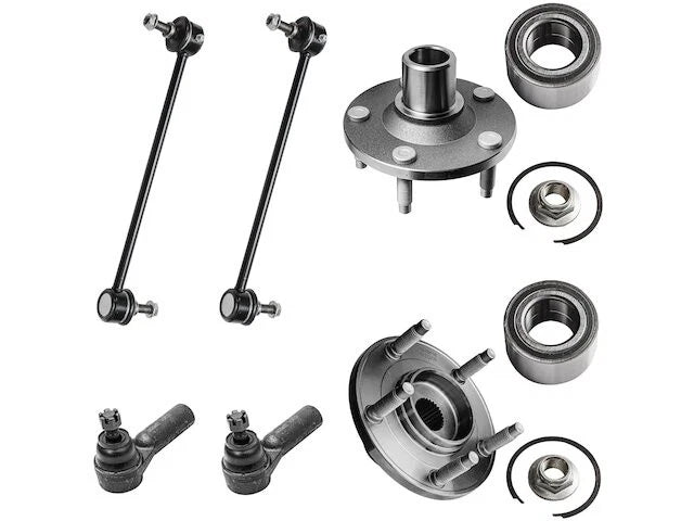 Front Wheel Hub Sway Bar Link Tie Rod Kit for Mazda Tribute (2001–2007)