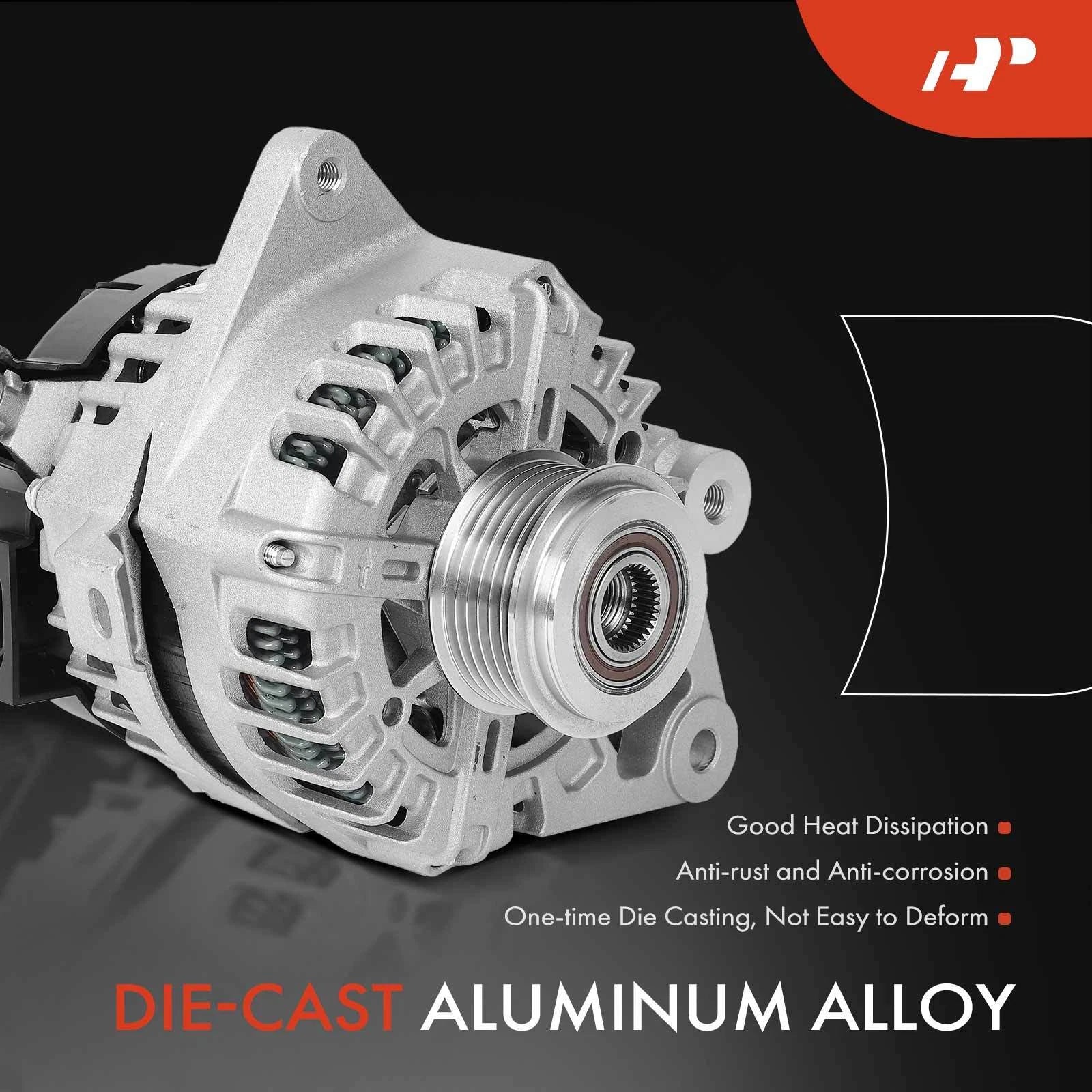 Alternator for Hyundai Elantra (2017–2020), Kona (2018–2021), Kia Soul (2020–2025)