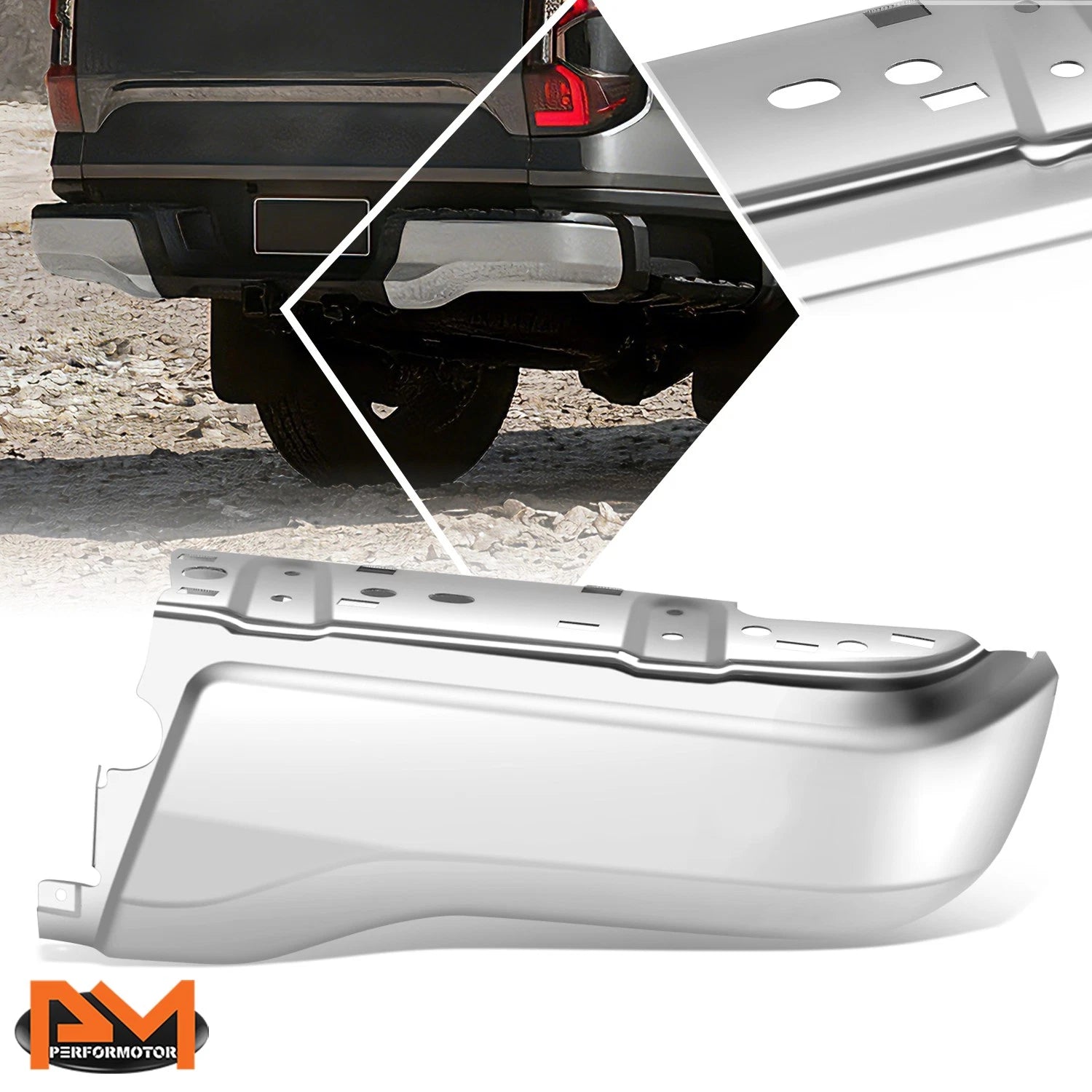 Rear Right Bumper End Cap for Ford Ranger (2019–2023) Chrome
