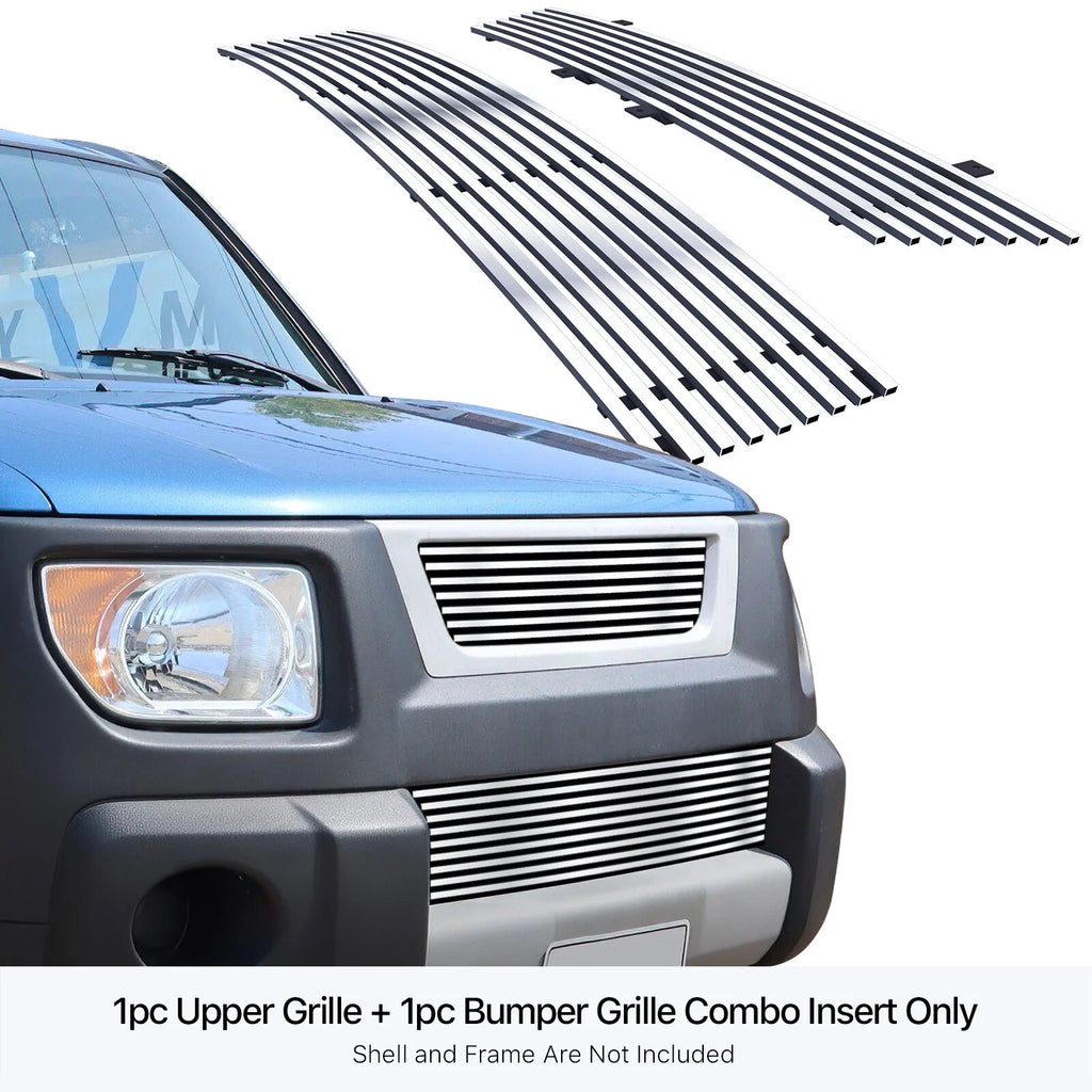 Stainless Chrome Billet Grille Insert for Honda Element (2003-2006)