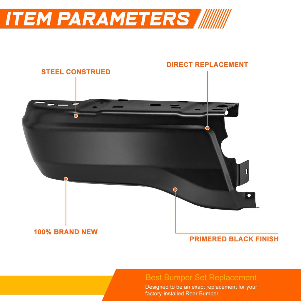 Rear Left Side Bumper End Cap for Ford Ranger (2019–2023)