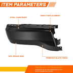 Rear Left Side Bumper End Cap for Ford Ranger (2019–2023)