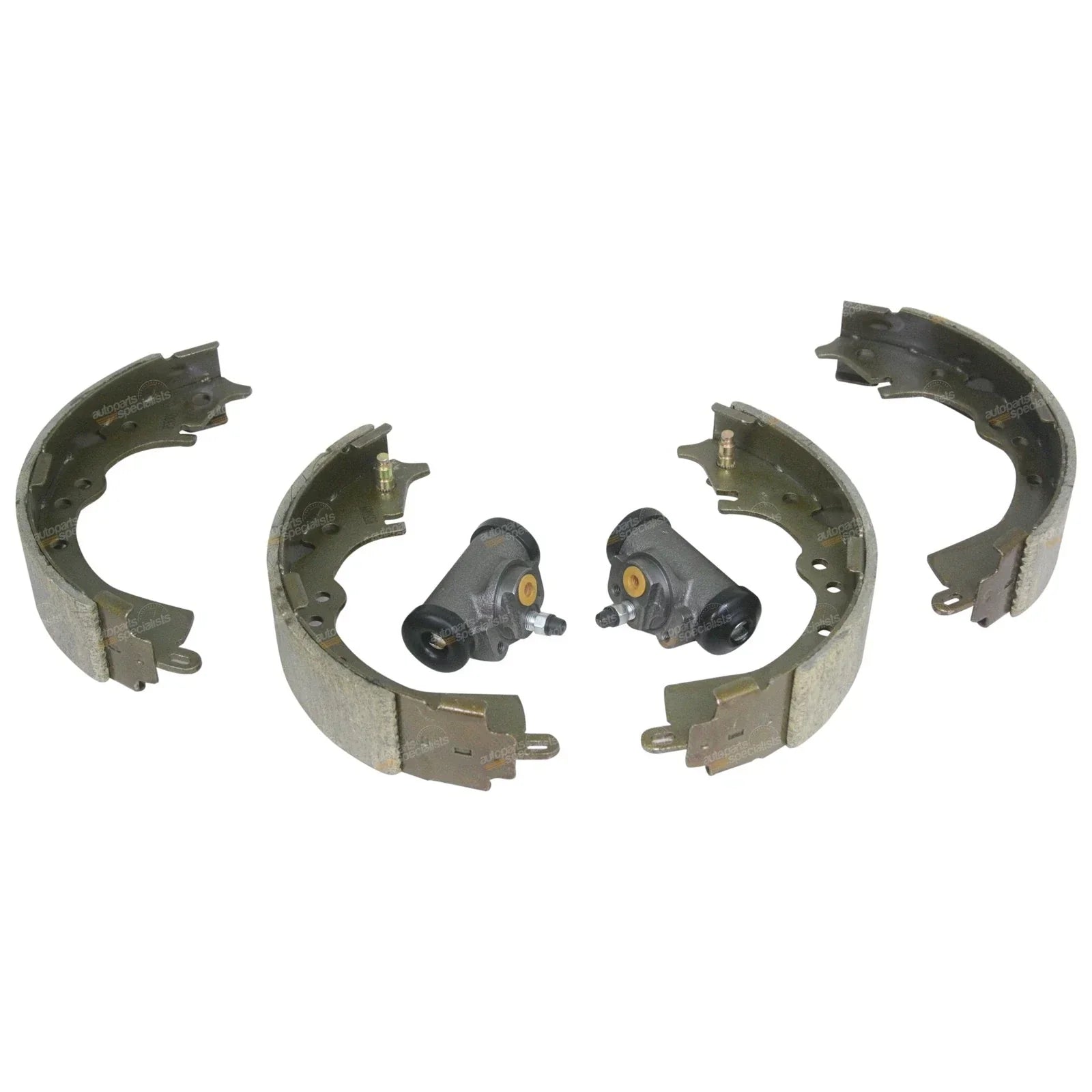 4x Rear Brake Shoes + 2x Wheel Cylinders for Hilux GGN15 KUN16 TGN16 (2005-14)