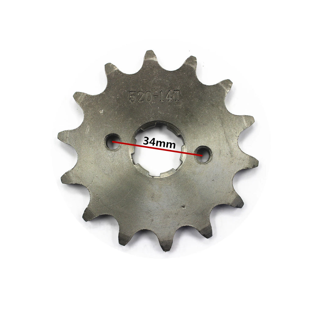 14 Tooth Front Engine Sprocket for Honda ATV Dirt Bike Go Kart (520)