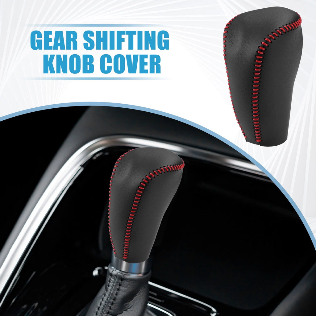 Gear Shifting Knob Cover Trim for Nissan Murano (2009–2013) Black Red