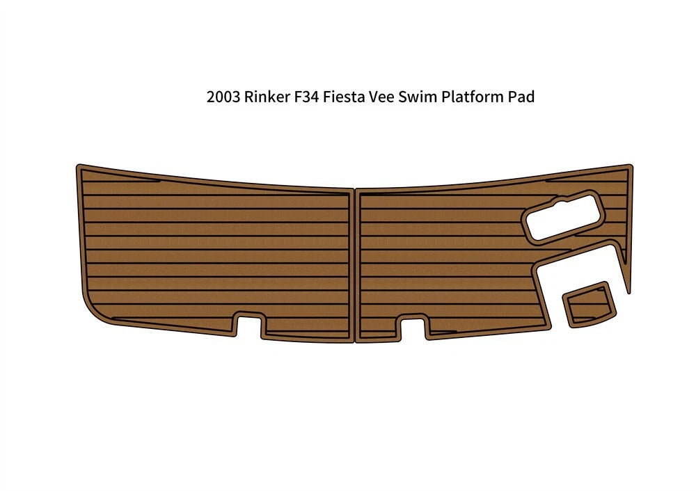 EVA Foam Teak Deck Flooring Mat for Rinker F34 Fiesta Vee (2003)