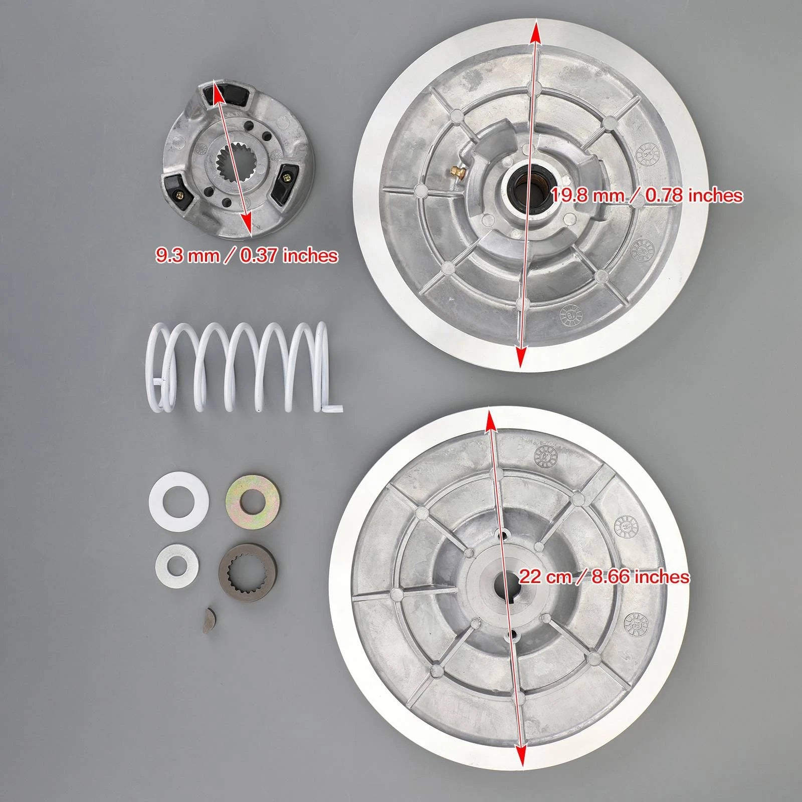 Secondary Driven Clutch for Yamaha Golf Cart G2 G9 G14 G16 G20 G22 (1985–2007)