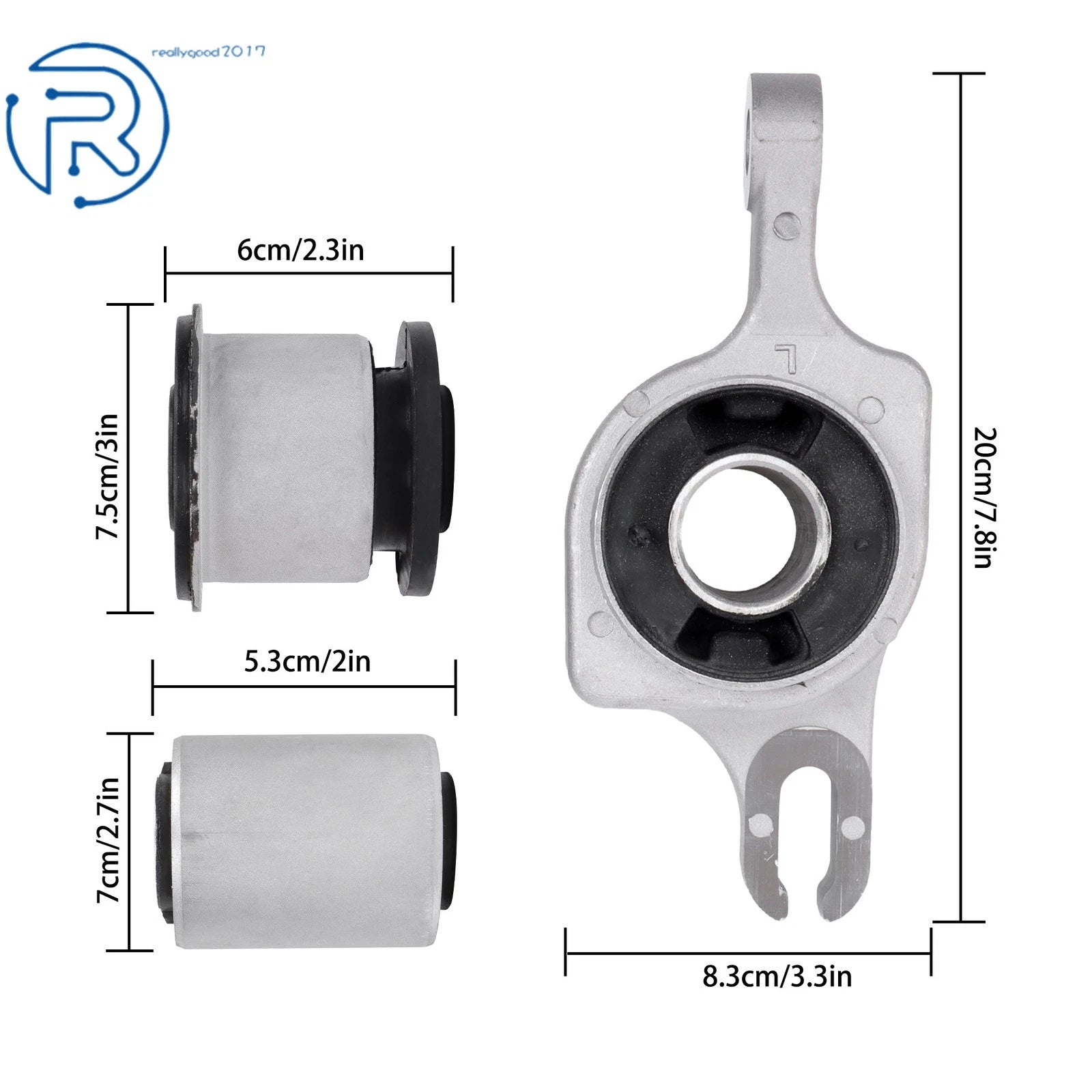 Front Lower Control Arm Bushings Set for Mercedes-Benz GL450 GL320 ML350 (2007-2012)