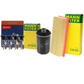 Set of 4 Mann Filters & 4 Denso U-Groove Spark Plugs for Audi 2.0L