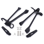 Black Rear Passenger Foot Pegs Footrest Bracket for Suzuki GSXR GSX-R1000 (2009–2016)