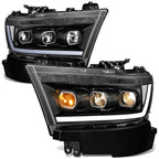 Projector Headlight for Ram 1500 (2019–2024) - Black Housing, Clear Corner