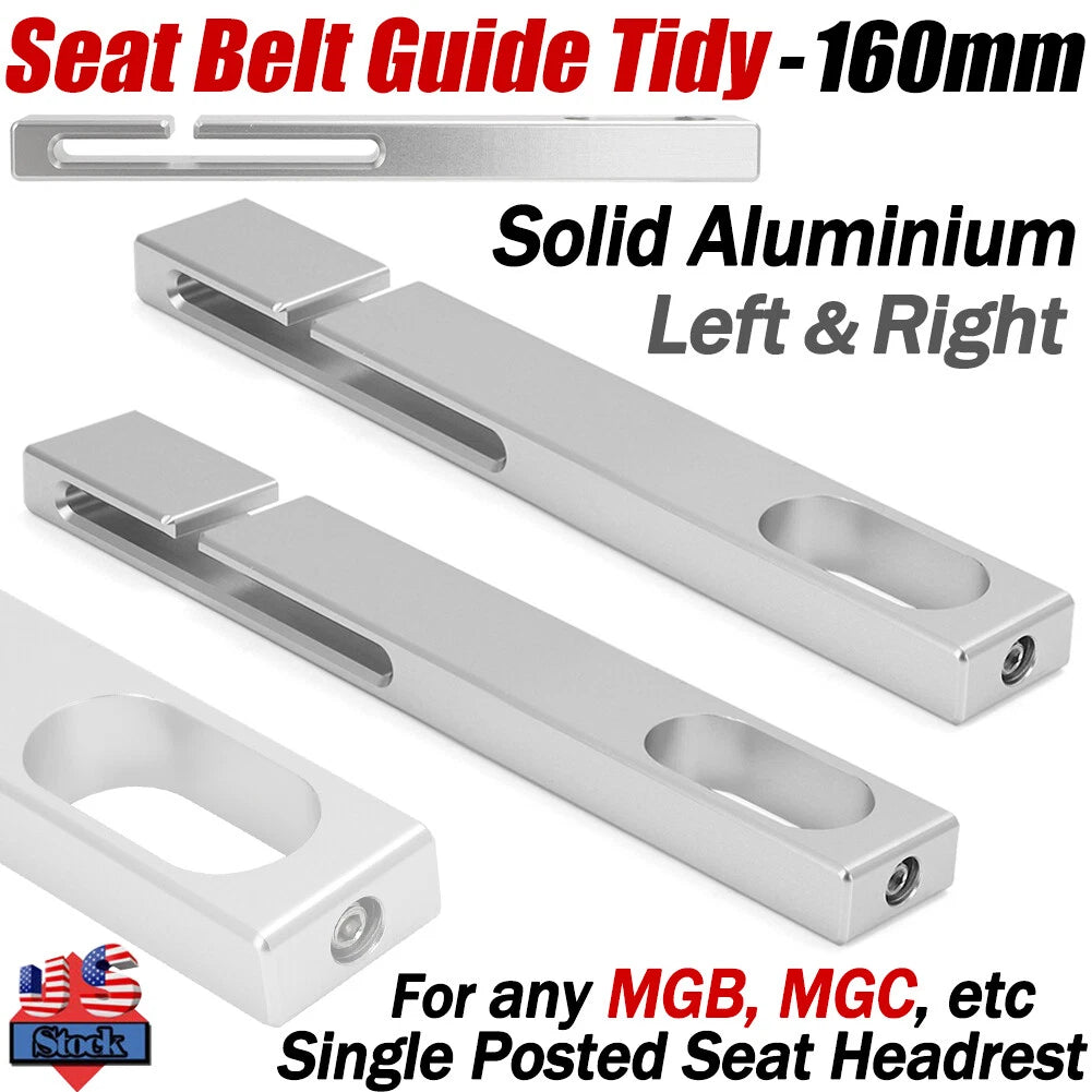 Aluminium Seat Belt Guides for MG MGB MGC Midget Spitfire GT6 TR6 (1962–1980)