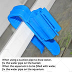 2X Hose Clamp Holder for Aquarium Fish Tank Filtration Pipe