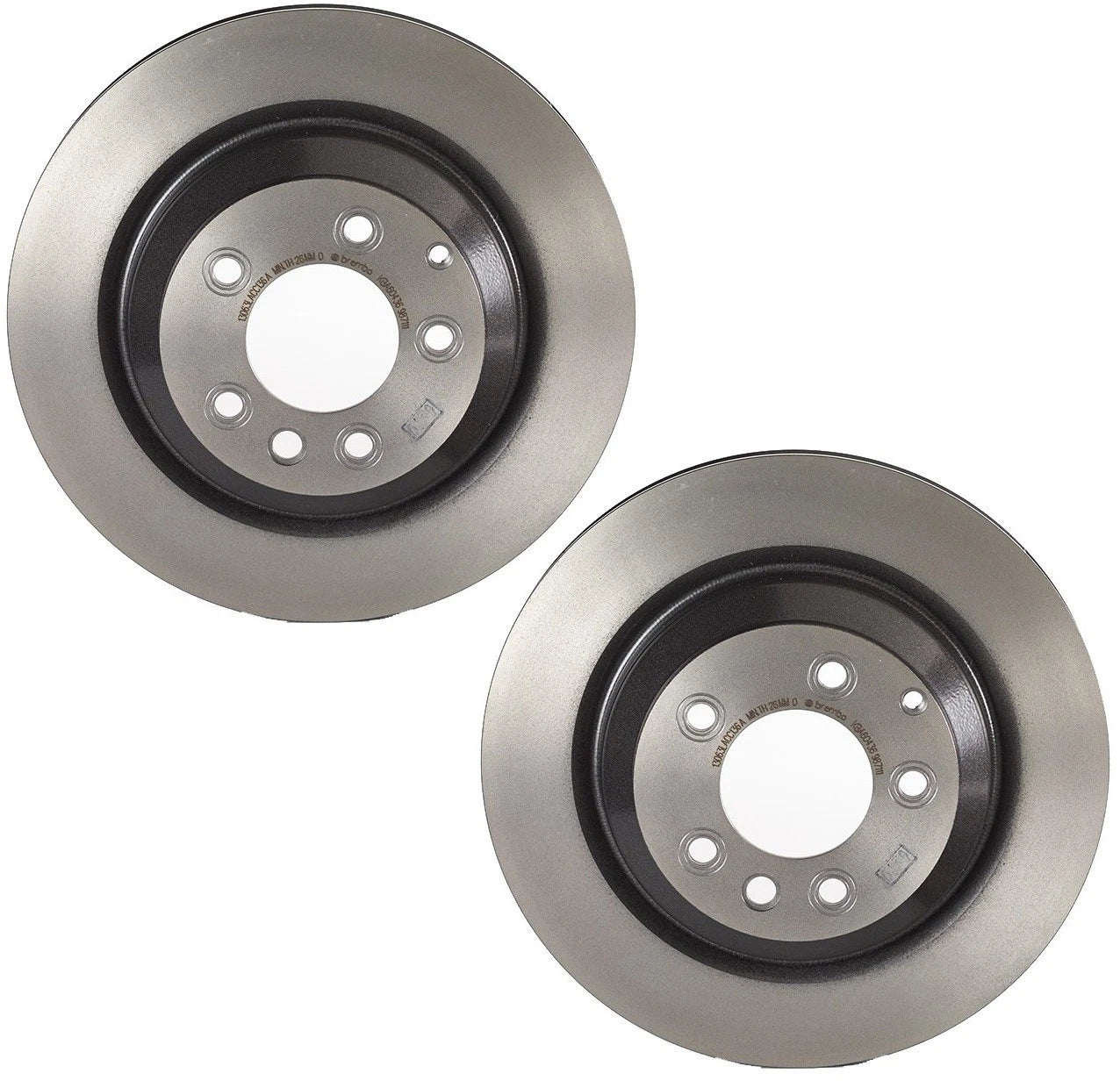 Set of 2 Brembo 358mm Rear Disc Brake Rotors for Audi Q7 (2007–2015) VW Touareg (2004–2010) Cayenne (2003–2010)
