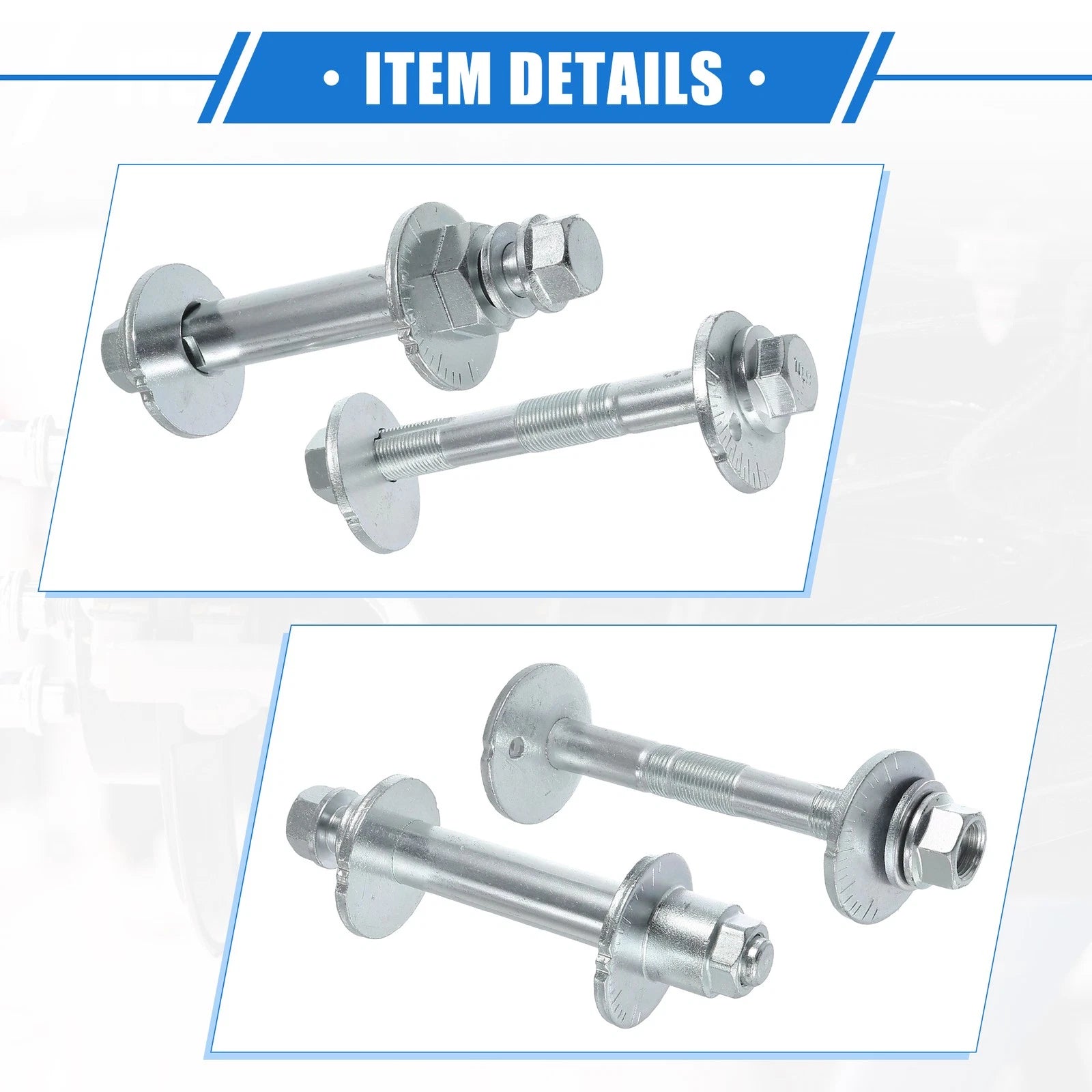 2X Eccentric Alignment Camber Bolt for Toyota Sequoia, Lexus (No. 4840934041)