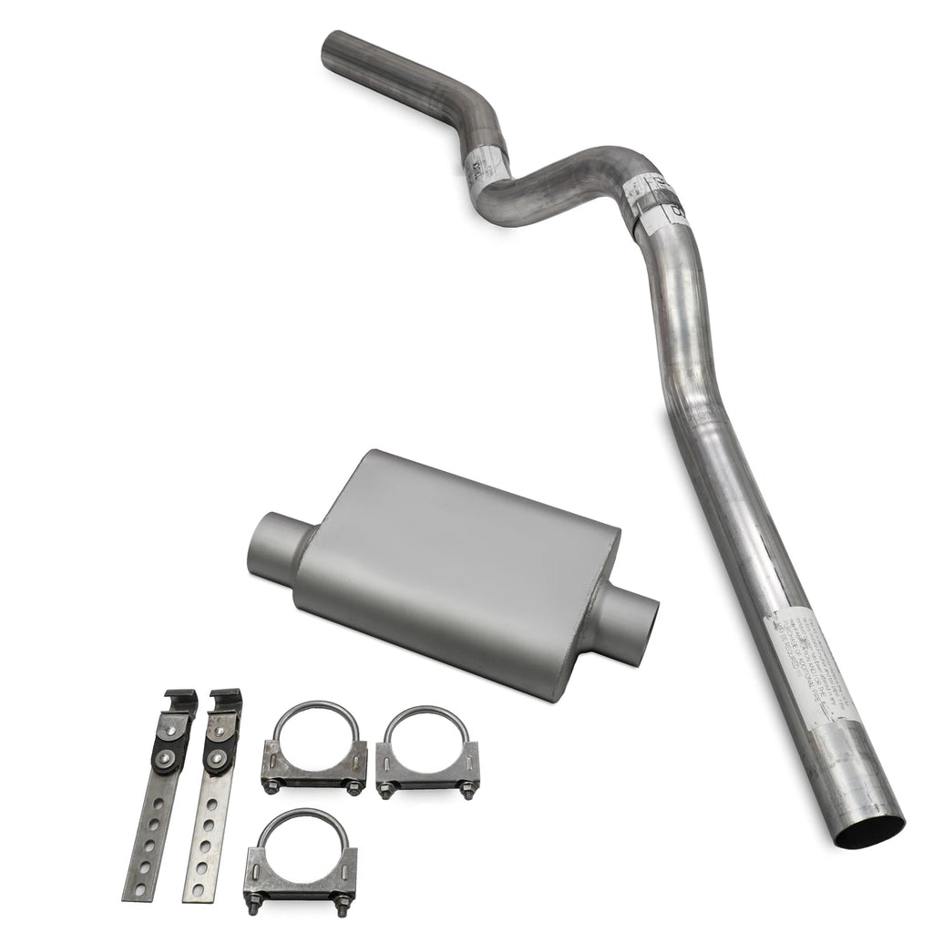 3" Single Exhaust Kit for Dodge Ram 1500 (2004–2008) - 2 Chamber, Corner Exit