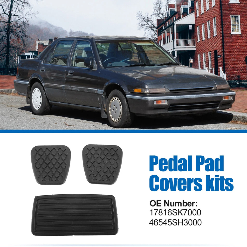 Set of 4 Car Pedal Pad Covers for Honda Civic (1990–2000) No.17816SK7000/46545SH3000
