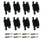 Set of 8 Ignition Coils & Iridium Spark Plugs for Escalade Camaro V8
