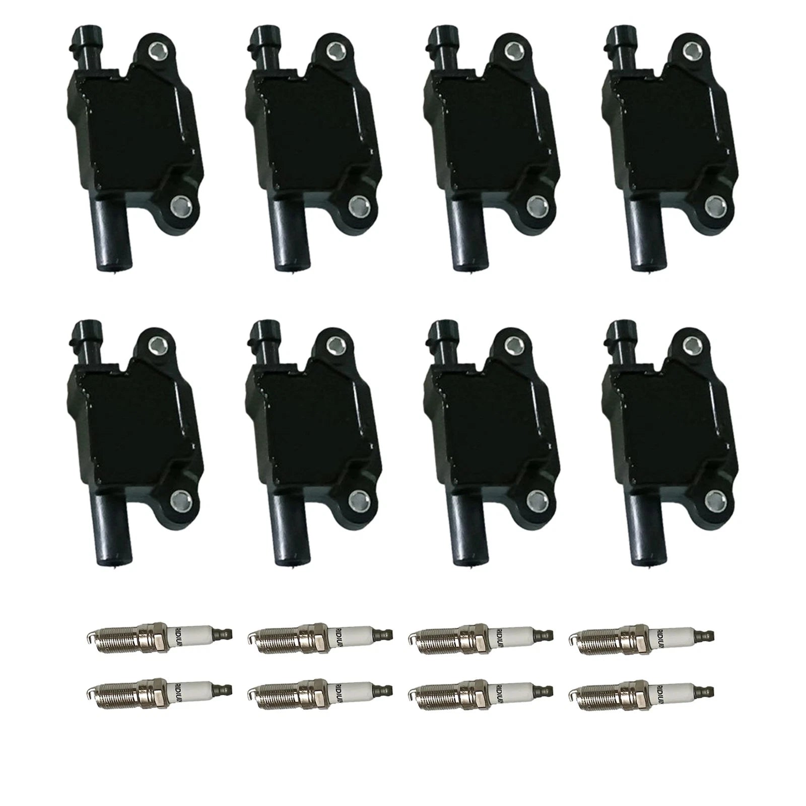 Set of 8 Ignition Coils & Iridium Spark Plugs for Escalade Camaro V8