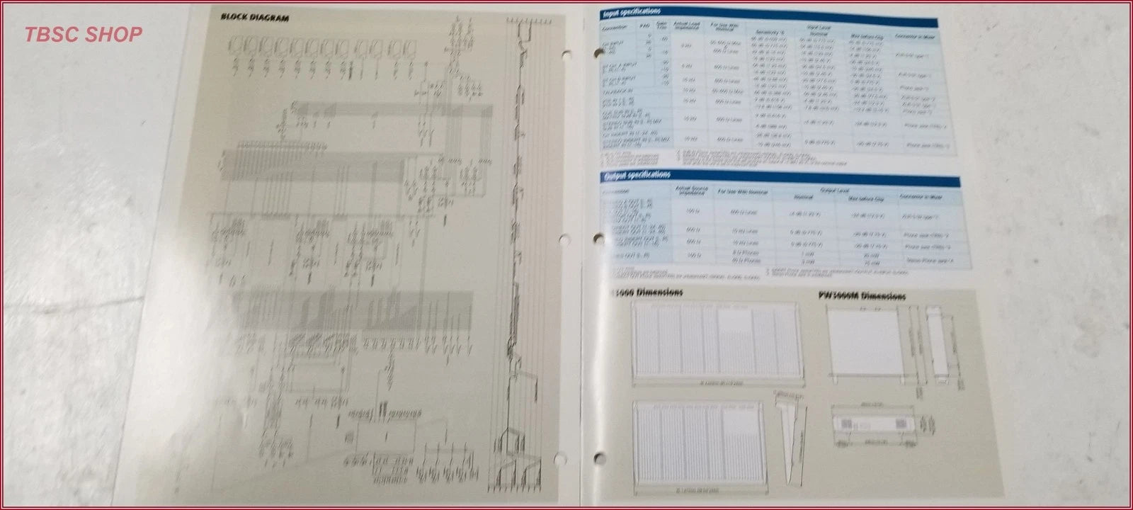 Yamaha M3000 Series Mixer Console Sales Brochure