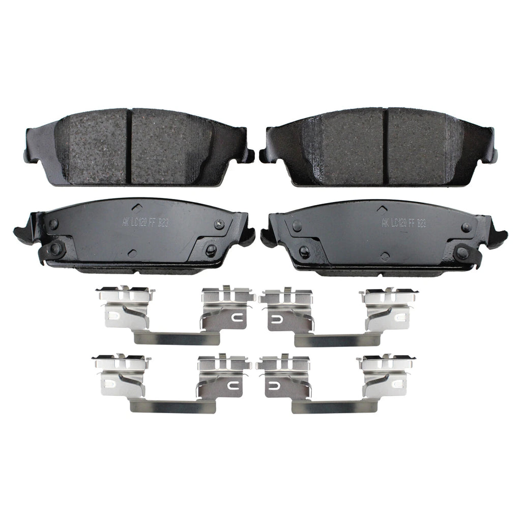 Set of 4 Akebono ProACT Rear Ceramic Slotted Brake Pads for Cadillac Chevrolet GMC