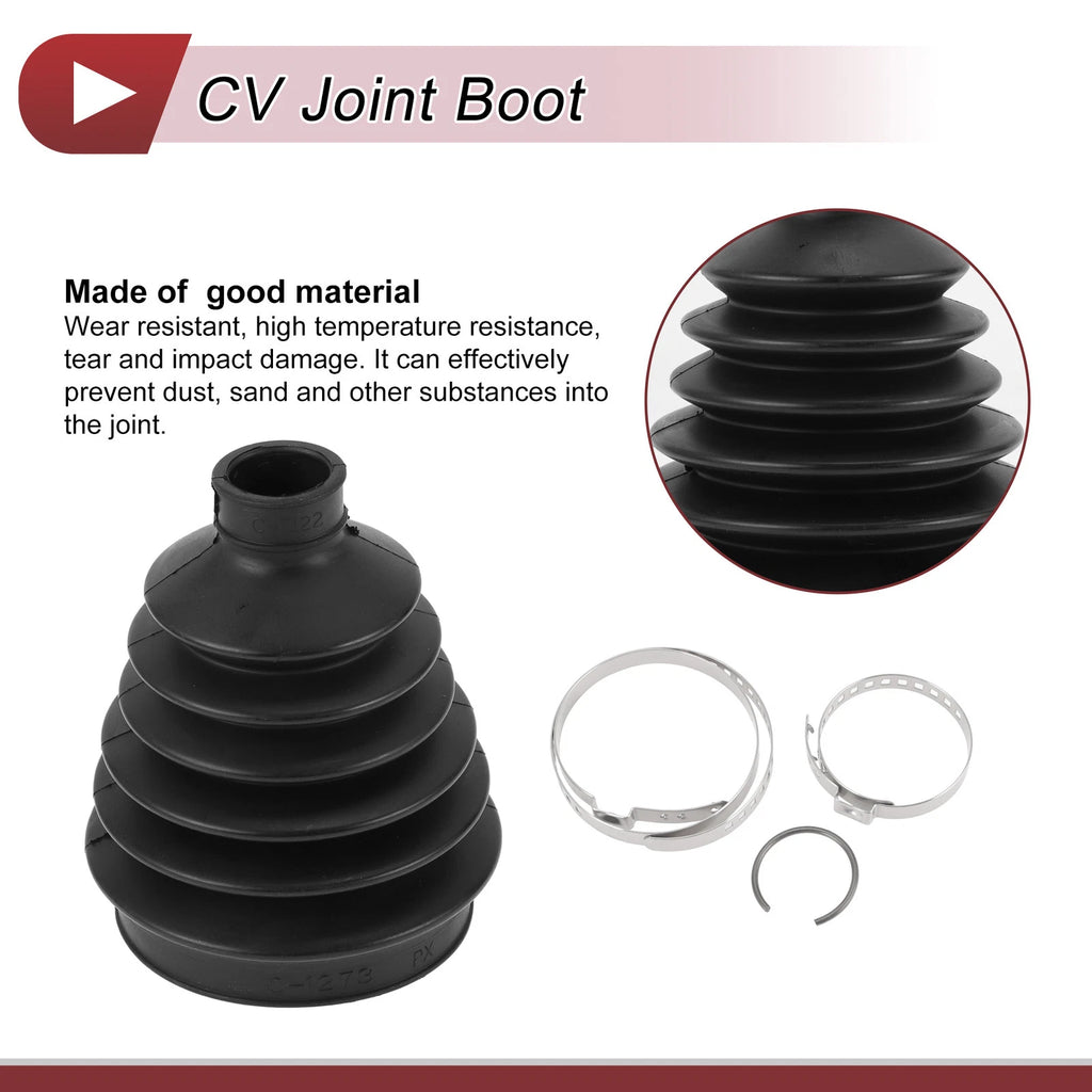 Outer CV Joint Boot Kit w/ Clamps for Mitsubishi Montero (2001–2006) MR528639