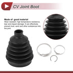 Outer CV Joint Boot Kit w/ Clamps for Mitsubishi Montero (2001–2006) MR528639