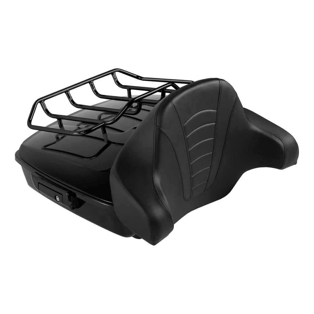 Chopped Trunk Backrest Pad Mount Rack for Harley CVO Street Glide (2014–2026)