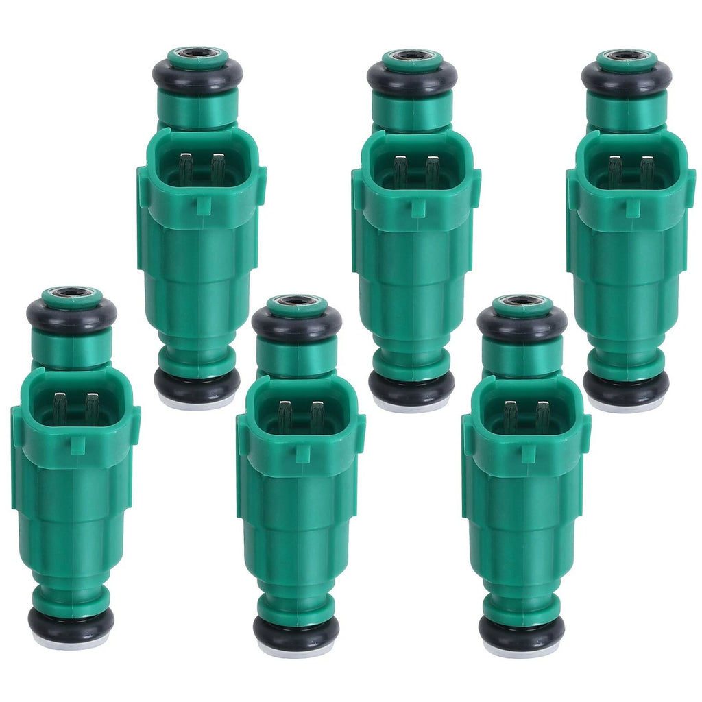 Set of 6 Fuel Injectors for Hyundai Sonata (1999–2005) Santa Fe Tucson Kia Optima