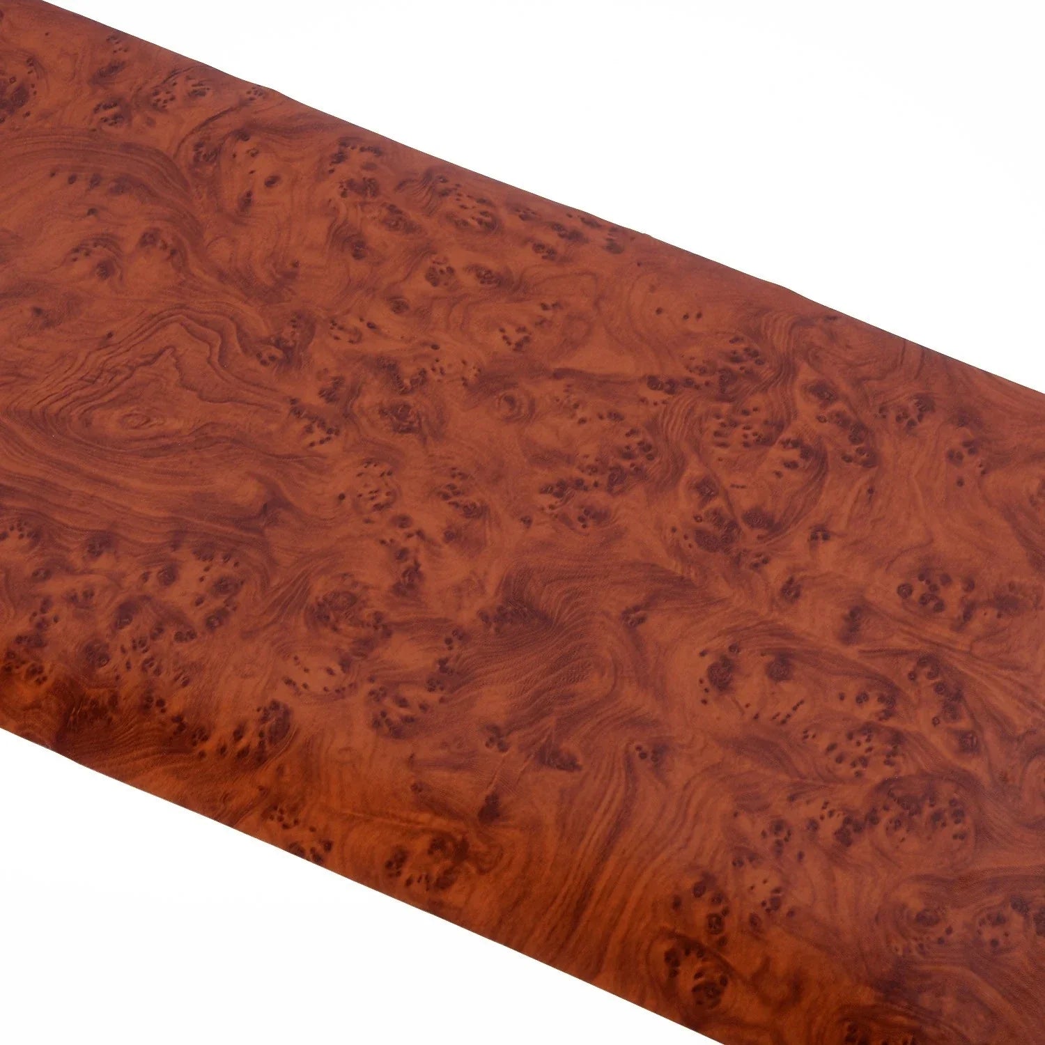 1x Glossy Wood Grain Vinyl Car Wrap Roll Sticker Decal DIY 30x124CM Maroon