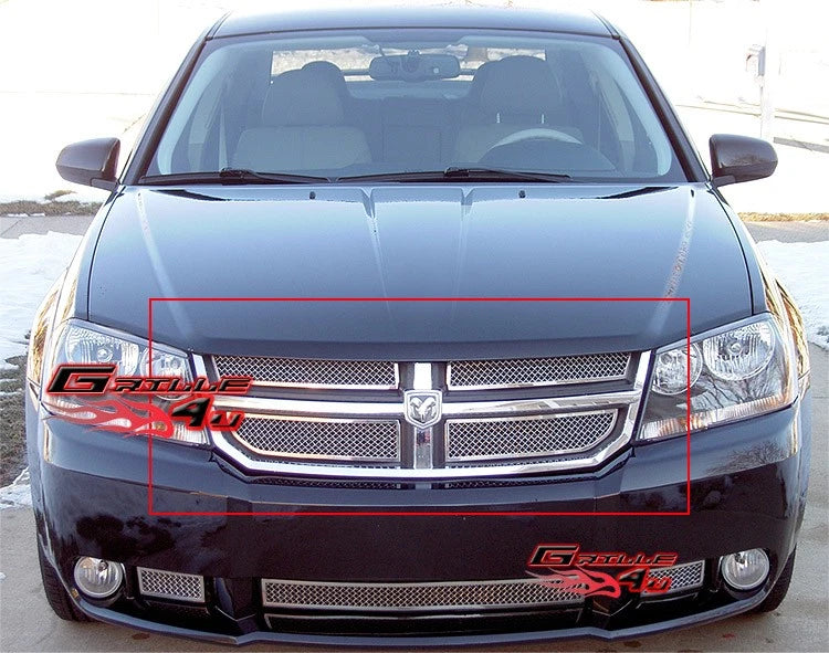Stainless Chrome Mesh Grille Insert for Dodge Avenger (2007–2010)