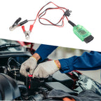 OBD Battery Memory Saver Clip with Digital Voltage Display for Universal
