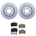 Hella Rear Rotors & Low-Met Disc Brake Pad Kit for Audi A8 Quattro (1995–2003)