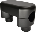 Handlebar Riser & Top Clamp Kit for LA CHOPPERS (1-1/2", Flat Black)