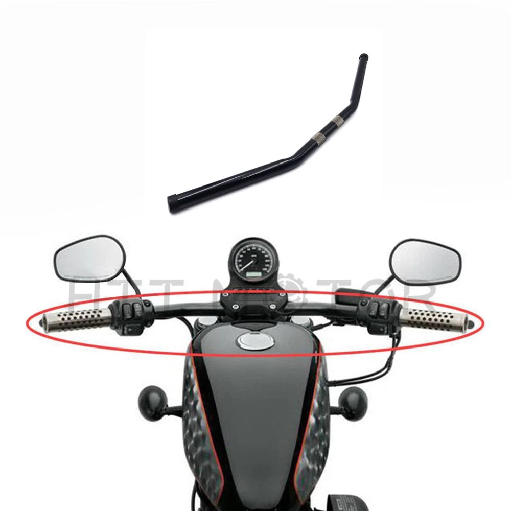 1" Diameter Drag Bar Handlebar for Harley XL Sportster 883 1200 (2004–2023)