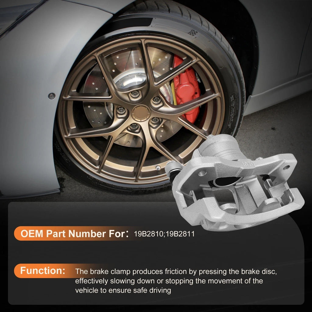 Brake Calipers w/ Bracket Kits Pair for Aveo Spark Optra Forenza Reno (2004–2018)