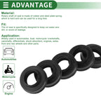 Set of 5 Oil Seal Ring NBR Rubber 6x10x3mm for Universal Applications