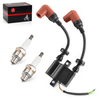 Ignition Coil & Spark Plug for Yamaha Outboard F6 F8 F9.9 T8 T9.9 C25 (1996–2017)