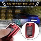 Car Key Case for VW Golf 7 Mk7, Tiguan, Touran, T-Roc, T-Cross, Polo (2013–2023) - 3 Buttons