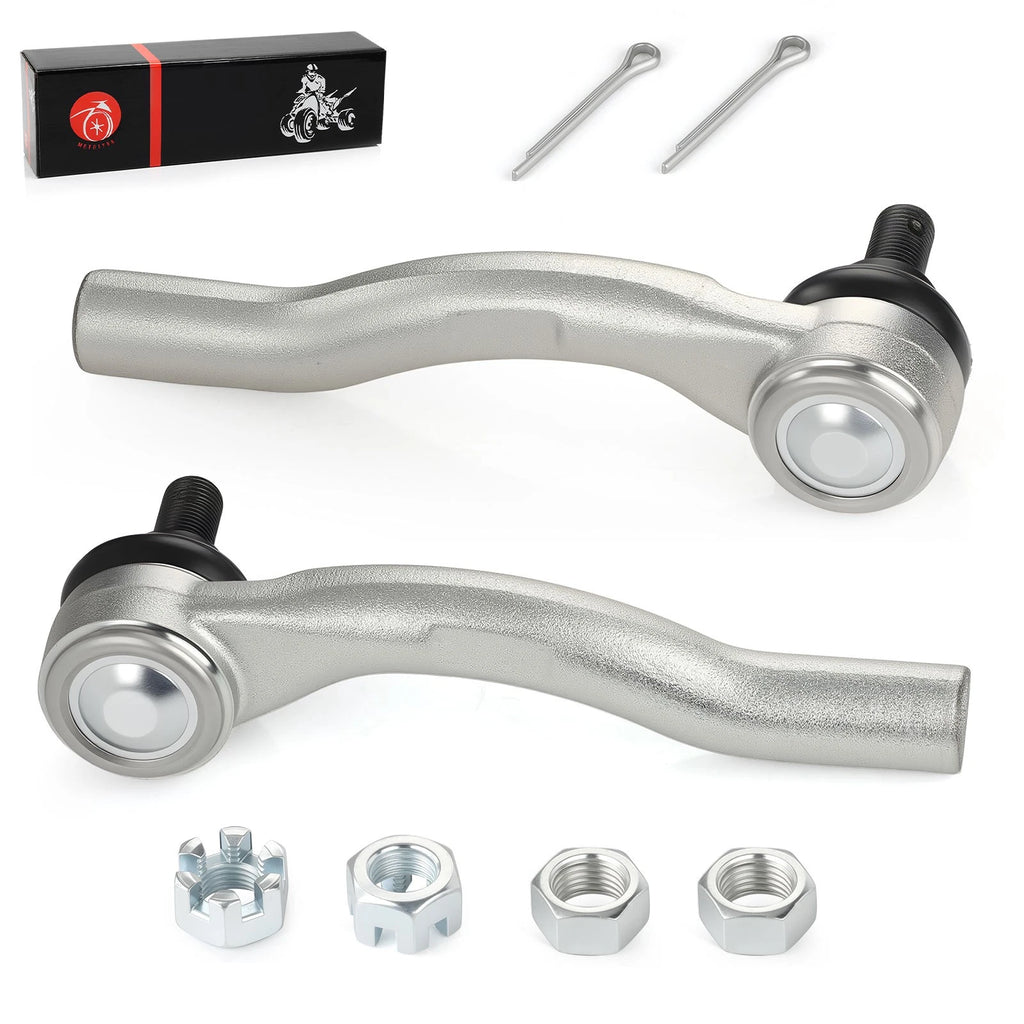 Set of 2 Outer Tie Rod Ends & Nuts for Honda Pioneer 1000 1000-5 (2016–2021)