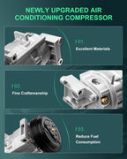 A/C Compressor with Clutch for Nissan Maxima 3.5L (2002–2003)